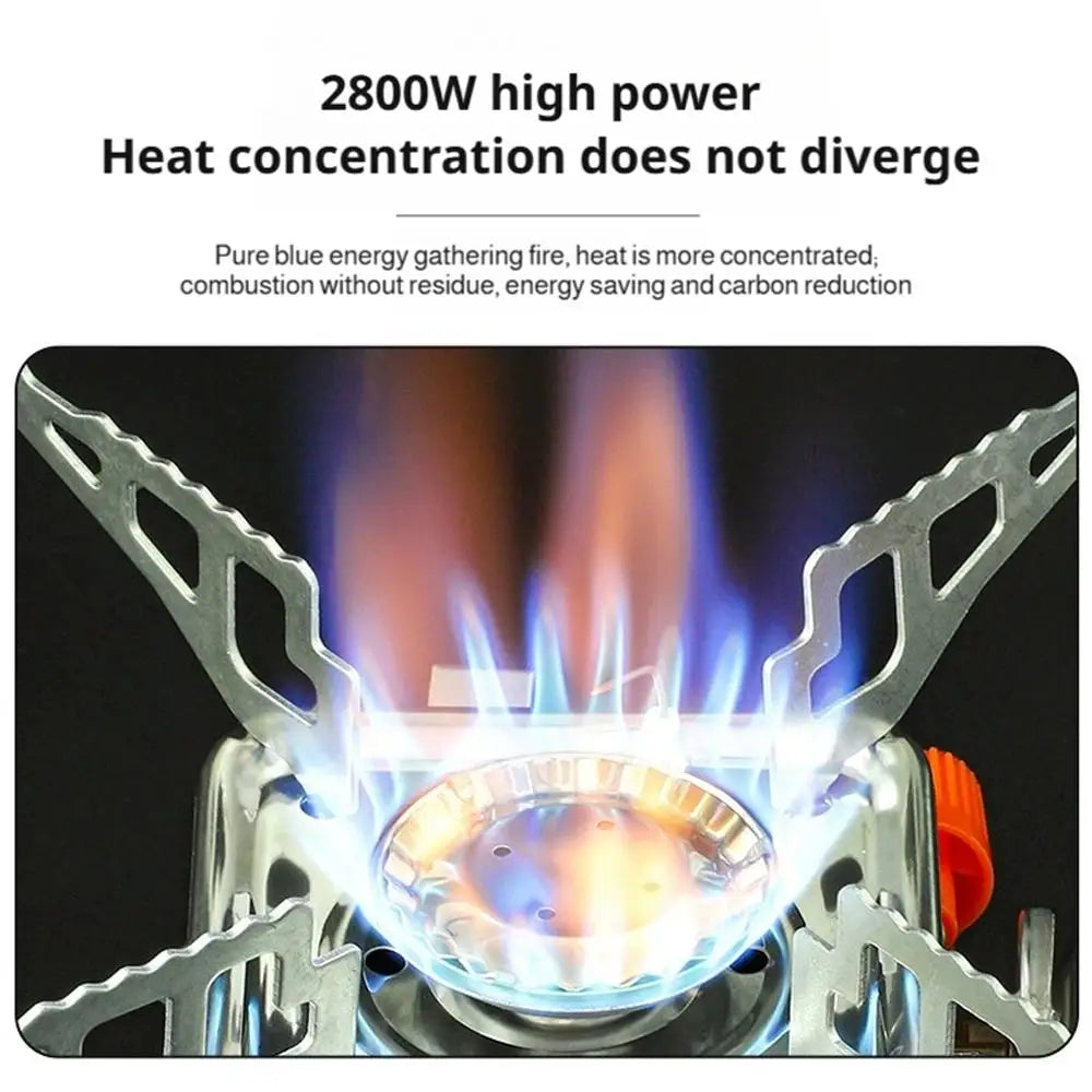 Portable Burner Camping Foldable Windproof Outdoor Gas Tank Stove for Backpacking Camping Hiking Picnic Camping Burner