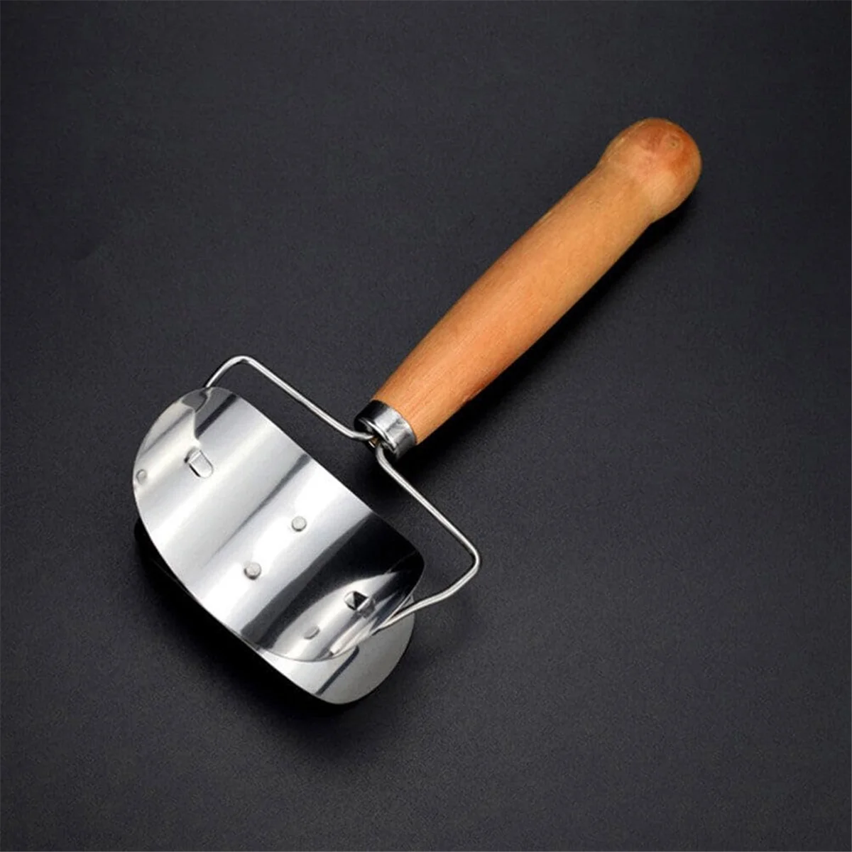 Stainless Steel Dumpling Wrappers Skin Dough Cutter Circle Roller Ravioli Dumpling Maker Cutter Pastry Cutting Tool