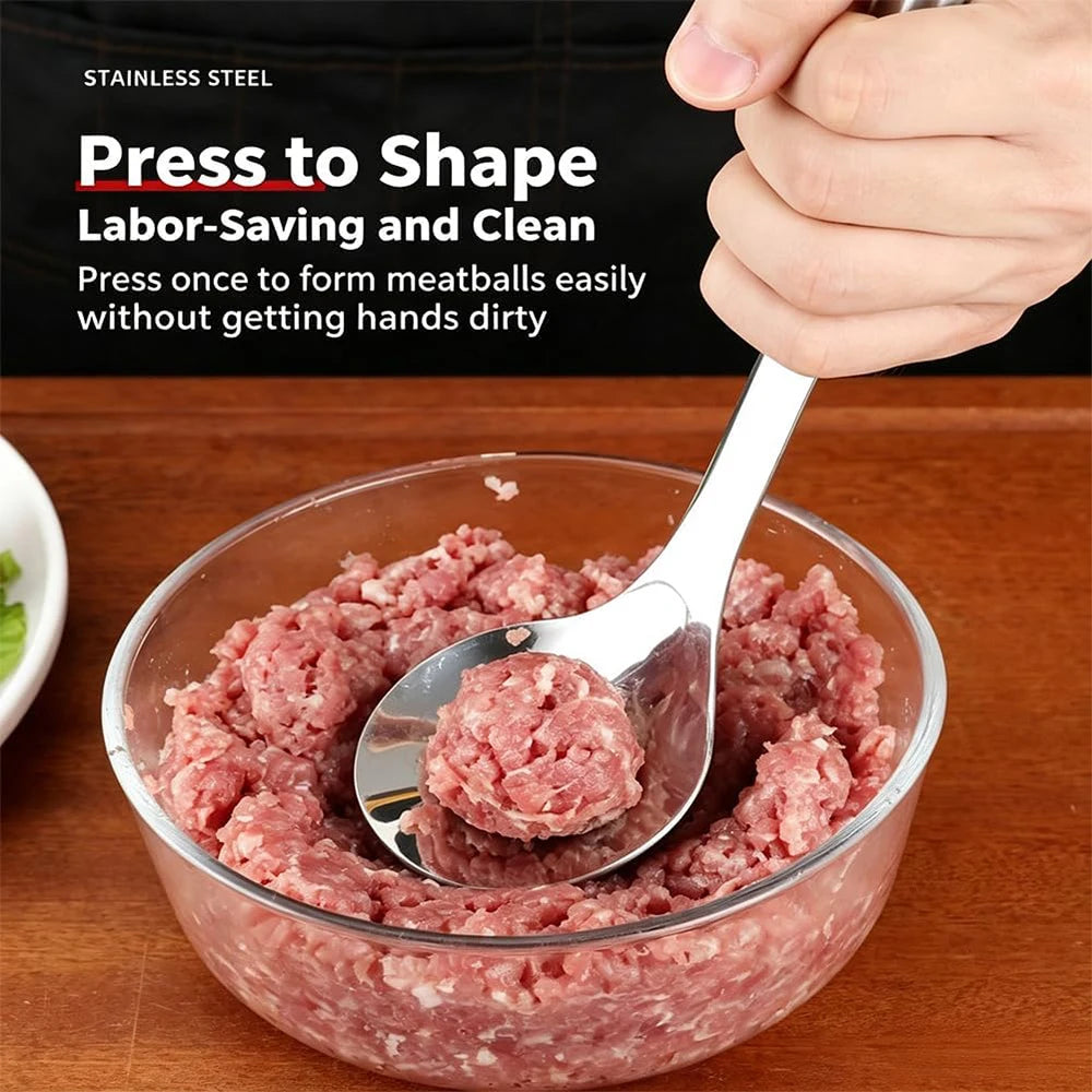2026 Upgrade Stainless Steel Meatball Maker, Meatball Maker Spoon – Make Perfect Meatballs Without Messy Hands